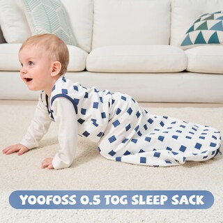 Foto 6 | Foto 6 | Saco De Dormir Para Bebés Yoofoss De 18 A 24 Meses 100% Algodón 0 5 Tog Paquete De 3 - Venta Internacional.