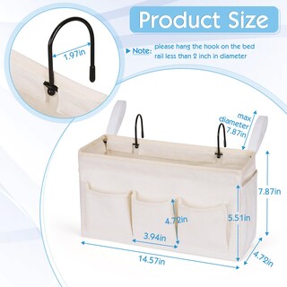 Foto 2 | Foto 2 | Cesta De Almacenamiento Ozzptuu Junto A La Cama Para Cabeceros Y Literas - Venta Internacional.