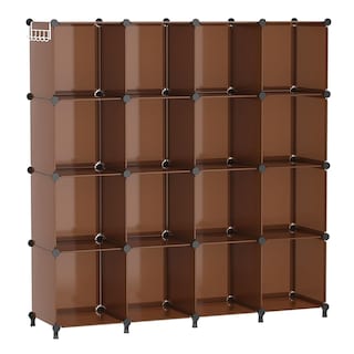 Foto 1 | Foto 1 | Organizador De Almacenamiento En Forma De Cubo Awtatos 16 Cubos Color Marrón Cacao - Venta Internacional.