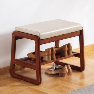 Foto 1 | Foto 1 | Zapatos De Entrada Bench Latifolia De Madera Maciza Con Cojín Color Gris - Venta Internacional.