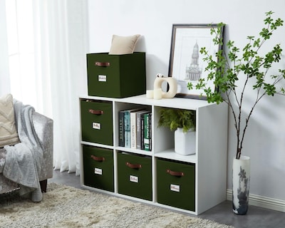 Foto 2 | Foto 2 | Cestas De Almacenamiento Decomomo Cubos De Almacenamiento 38 X 33 X 33 Cm Color Verde Oliva - Venta Internacional.