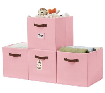 Foto 1 | Foto 1 | Cestas De Almacenamiento Decomomo Cubos De Almacenamiento 38 X 33 X 33 Cm Rosas 4 Unidades - Venta Internacional.