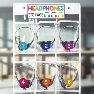 Foto 4 | Foto 4 | Organizador Colgante Para Guardar Auriculares En El Aula Vincreem - Venta Internacional.
