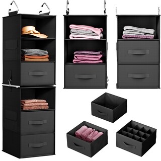 Foto 1 | Foto 1 | Organizador De Armario Colgante Pipishell Con 6 Estantes Y 3 Cajones - Venta Internacional.