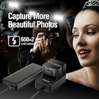 Foto 2 | Foto 2 | Batería De Iones De Litio Y Cargador Usb Dual Enegon Vb18 Para Godox - Venta Internacional.