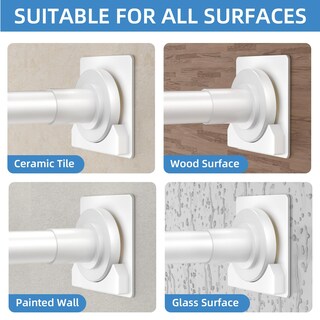 Foto 4 | Foto 4 | Barra De Cortina De Ducha Corklatta De Acero Inoxidable Blanco 32-92 Cm - Venta Internacional.