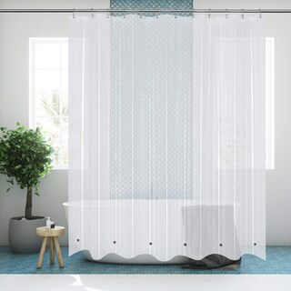 Foto 6 | Foto 6 | Cortina De Ducha Mrs Awesome 183 X 173 Cm Peva Transparente - Venta Internacional.