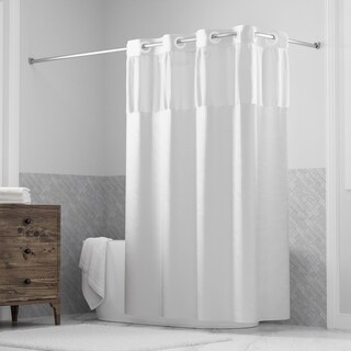 Foto 1 | Foto 1 | Cortina De Ducha Sin Ganchos ¡es Muy Fácil! Gofre Blanco De 180 X 200 Cm - Venta Internacional.