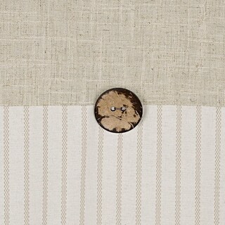 Foto 2 | Foto 2 | Cortina De Ducha Dosly Idées Farmhouse De Lino Y Algodón Beige 180 X 180 Cm - Venta Internacional.