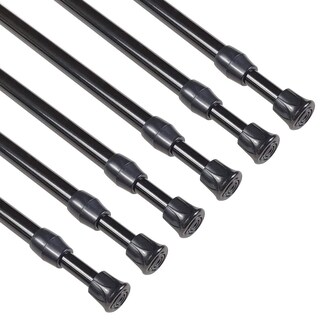 Foto 1 | Foto 1 | Barra De Cortina Tensora Kxlife 6 Unidades 70 — 100 Cm Ajustable Negra - Venta Internacional.