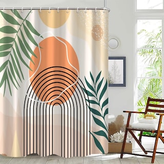 Foto 3 | Foto 3 | Cortina De Ducha Gkleasg De Mediados De Siglo Abstracta Impermeable 60 X 72 Cm - Venta Internacional.