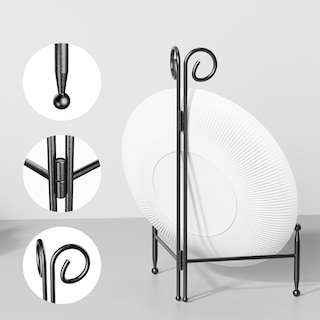 Foto 6 | Foto 6 | Soporte Para Platos Svenjbb Marco De Fotos De Hierro Negro De 30 Cm - Venta Internacional.