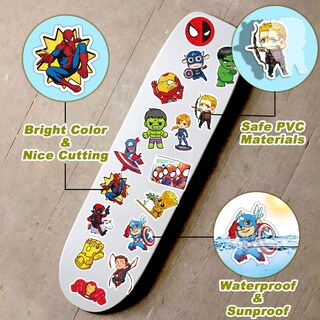 Foto 3 | Foto 3 | Pegatinas Deadamhada Cool Character Vinilo Impermeable 200 Unidades - Venta Internacional.