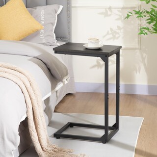 Foto 7 | Foto 7 | Mesa Auxiliar En Forma De C Amhancible  Juego De 2 Para Sofá  Gris Oscuro - Venta Internacional.