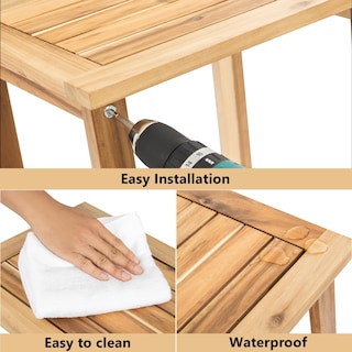 Foto 4 | Foto 4 | Mesa Auxiliar Victory Relax Double Adirondack Light Natural - Venta Internacional.