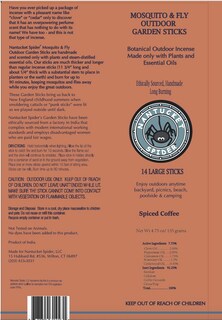 Foto 6 | Foto 6 | Palitos Repelentes De Mosquitos Nantucket Spider Paquete De 14 Con Soporte - Venta Internacional.