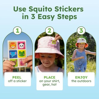 Foto 6 | Foto 6 | Pegatinas Repelentes De Mosquitos Bugmd Squito Stickers Para Niños - Venta Internacional.