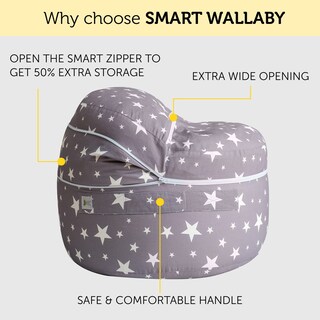 Foto 5 | Foto 5 | Funda Para Puf Con Almacenamiento De Animales De Peluche 100% Algodón - Venta Internacional.