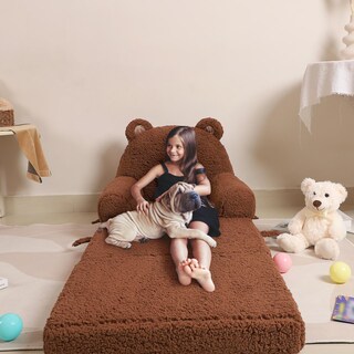 Foto 5 | Foto 5 | Sofá Plegable Momcaywex Teddy Bear Para Niños De 3 A 6 Años - Venta Internacional.