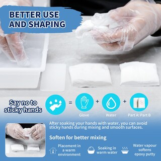 Foto 6 | Foto 6 | Masilla Epoxídica Endhokn En Barra Blanca De 300 G Para Reparar Y Esculpir - Venta Internacional.