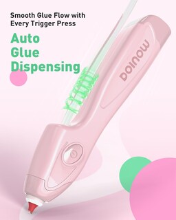 Foto 3 | Foto 3 | Pistola De Pegamento Caliente Doinow Con Forma De Bolígrafo 6s Precalentable Inalámbrica Rosa - Venta Internacional.