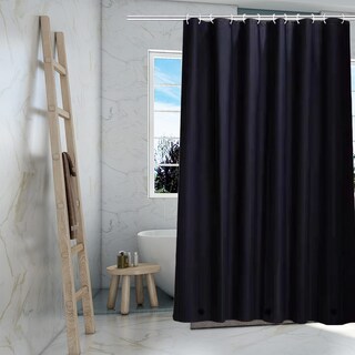 Foto 2 | Foto 2 | Forro De Cortina De Ducha Tikabc Negro 4g Peva Impermeable 180 X 180 Cm - Venta Internacional.