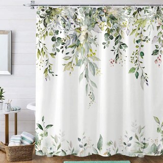 Foto 2 | Foto 2 | Cortina De Ducha Kampdream Eucalyptus Plant Rustic 180x180 Cm - Venta Internacional.