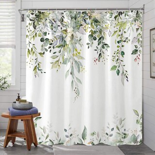 Foto 3 | Foto 3 | Cortina De Ducha Kampdream Eucalyptus Plant Rustic 180x180 Cm - Venta Internacional.