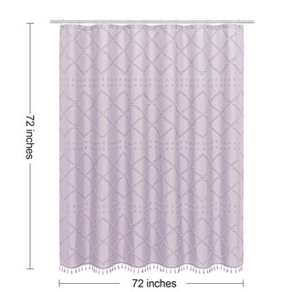 Foto 7 | Foto 7 | Cortina De Ducha Craidlela Boho Lavanda De 180 X 180 Cm Con Borla - Venta Internacional.