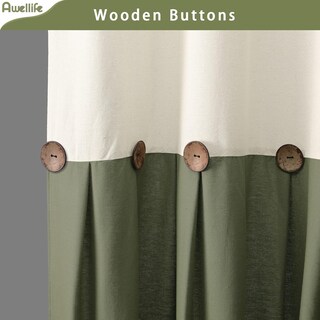 Foto 3 | Foto 3 | Cortina De Ducha Awellife Farmhouse Con Textura De Lino Crema - Venta Internacional.