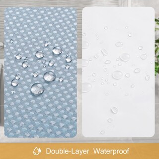 Foto 5 | Foto 5 | Juego De Cortinas De Ducha Craidlela 3 En 1 Color Azul Niebla Impermeable - Venta Internacional.