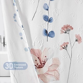 Foto 6 | Foto 6 | Cortina De Ducha Qiyi Con Estampado Floral 3d En Acuarela  180 X 180 Cm - Venta Internacional.