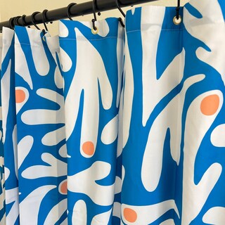 Foto 7 | Foto 7 | Cortina De Ducha Worthroom Goods Matisse  180 X 180 Cm  Color Azul Y Blanco - Venta Internacional.