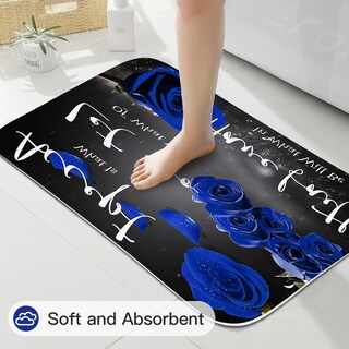 Foto 6 | Foto 6 | Juego De Cortinas De Ducha Litabel Blue Rose Thankful Grateful - Venta Internacional.