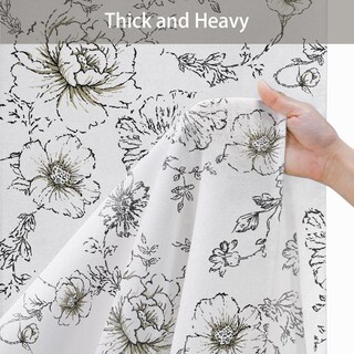 Foto 5 | Foto 5 | Cortina De Ducha Awellife Farmhouse Vintage Negra Con Estampado Floral  36 X 72 Cm - Venta Internacional.