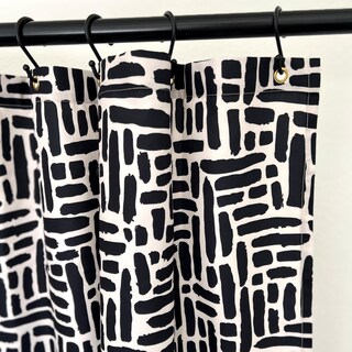 Foto 3 | Foto 3 | Cortina De Ducha Con Estampado Moderno De Pinceladas Que Vale La Pena - Venta Internacional.