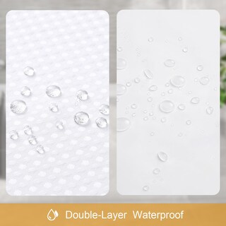 Foto 5 | Foto 5 | Juego De Cortinas De Ducha Craidlela 3 En 1 Con Forma De Gofre Blanco 180 X 180 Cm - Venta Internacional.
