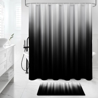 Foto 3 | Foto 3 | Set De Cortina De Ducha Litabel Para Baño Con Tapetes Y Tapa De Inodoro - Venta Internacional.