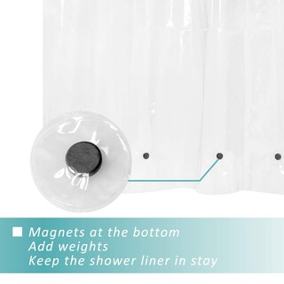 Foto 2 | Foto 2 | Cortina De Ducha Mrs Awesome Transparente Peva 180 X 180 Cm - Venta Internacional.