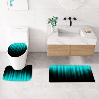 Foto 4 | Foto 4 | Set De Cortina De Ducha Litabel Para Baño Con Tapetes Y Tapa De Inodoro - Venta Internacional.