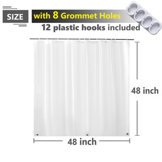 Foto 2 | Foto 2 | Cortina De Ducha Impermeable Absenk Para Ventana De Baño 48 X 48 - Venta Internacional.