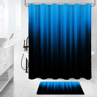 Foto 3 | Foto 3 | Set De Cortina De Ducha Litabel Para Baño Con Tapetes Y Tapa De Inodoro - Venta Internacional.