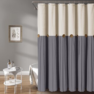 Foto 1 | Foto 1 | Cortina De Ducha Awellife Farmhouse Con Textura De Lino Crema - Venta Internacional.