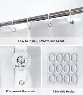 Foto 5 | Foto 5 | Cortina De Ducha Stanoha Boho  Moderna  Amarilla Y Floral  180 X 180 Cm - Venta Internacional.