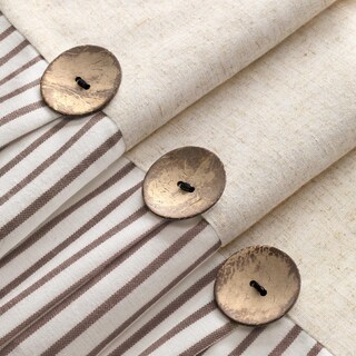 Foto 3 | Foto 3 | Cortina De Ducha Awellife Farmhouse De Lino Beige Texturizado 180 X 180 Cm - Venta Internacional.