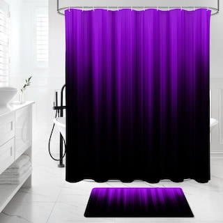Foto 3 | Foto 3 | Set De Cortina De Ducha Litabel Para Baño Con Tapetes Y Tapa De Inodoro - Venta Internacional.