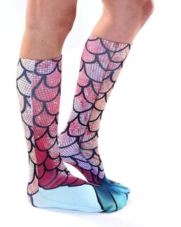 Foto 2 | Foto 2 | Calcetines Hasta La Rodilla Living Royal Con Estampado 3d Colorido De Poliéster Rosa - Venta Internacional.