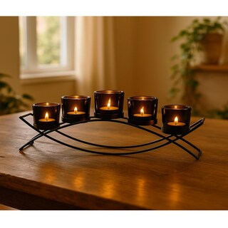 Foto 1 | Foto 1 | Centro De Mesa Con Forma De Arco Serafico De Hierro 5 Tazas - Venta Internacional.