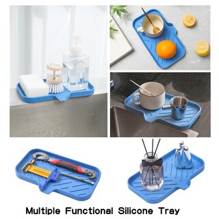 Foto 5 | Foto 5 | Jabonera Micoyang De Silicona Para Baño Con Caño De Desagüe  Color Azul - Venta Internacional.