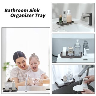 Foto 3 | Foto 3 | Jabonera Micoyang De Silicona Para Baño Con Caño De Desagüe  Color Café - Venta Internacional.